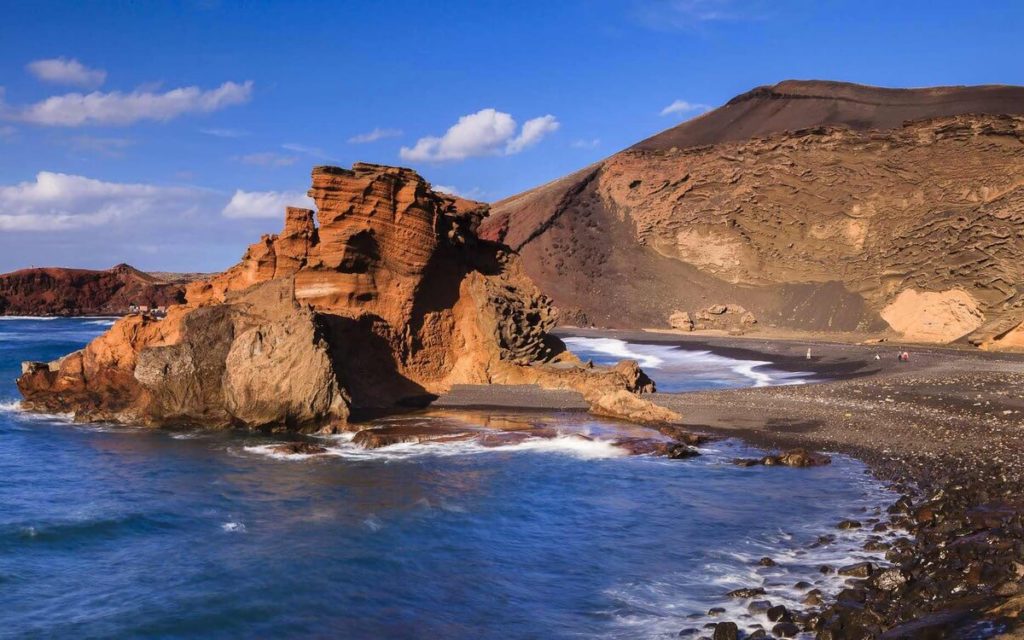 Playa y Montaña de El Golfo Lanzarote Fotografía Ramón Pérez Niz