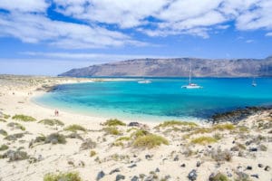 Panorámica de Playa Francesa, La Graciosa. Fotografía: Ramón Pérez Niz. 