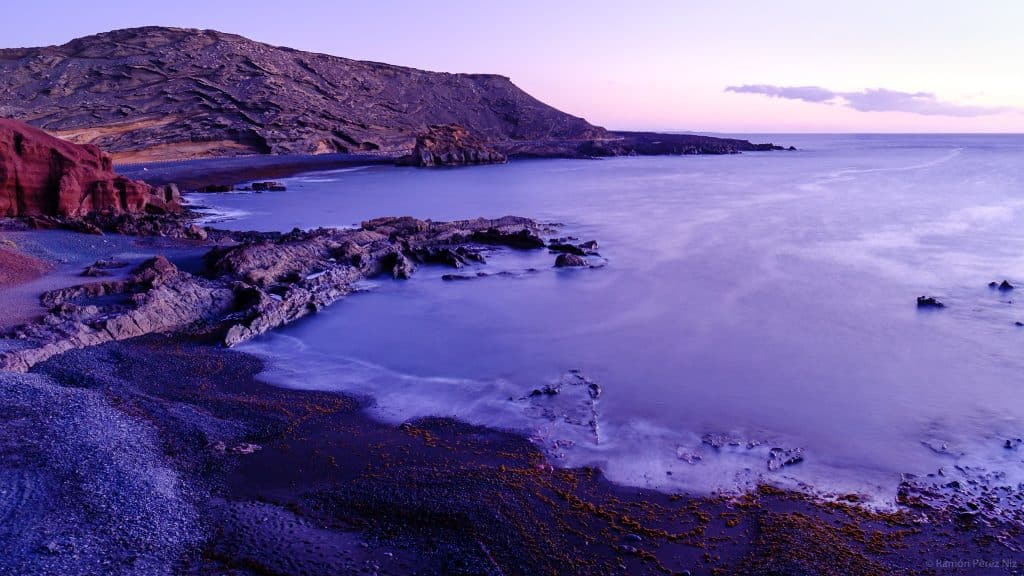 Atardecer en El Golfo, Lanzarote. Fotografía: Ramón Pérez Niz.