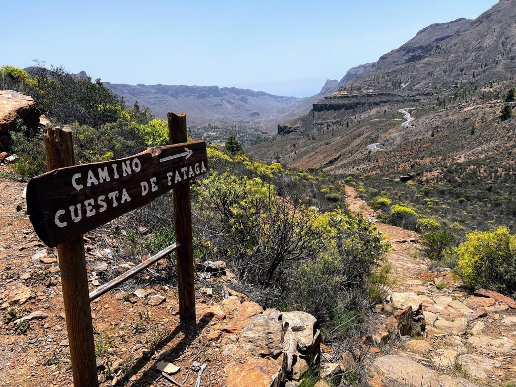 Camino Cuesta de Fataga. Tortura final.