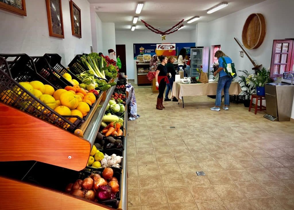 Productos de la huerta lanzaroteña. Mercado Municipal de Uga.