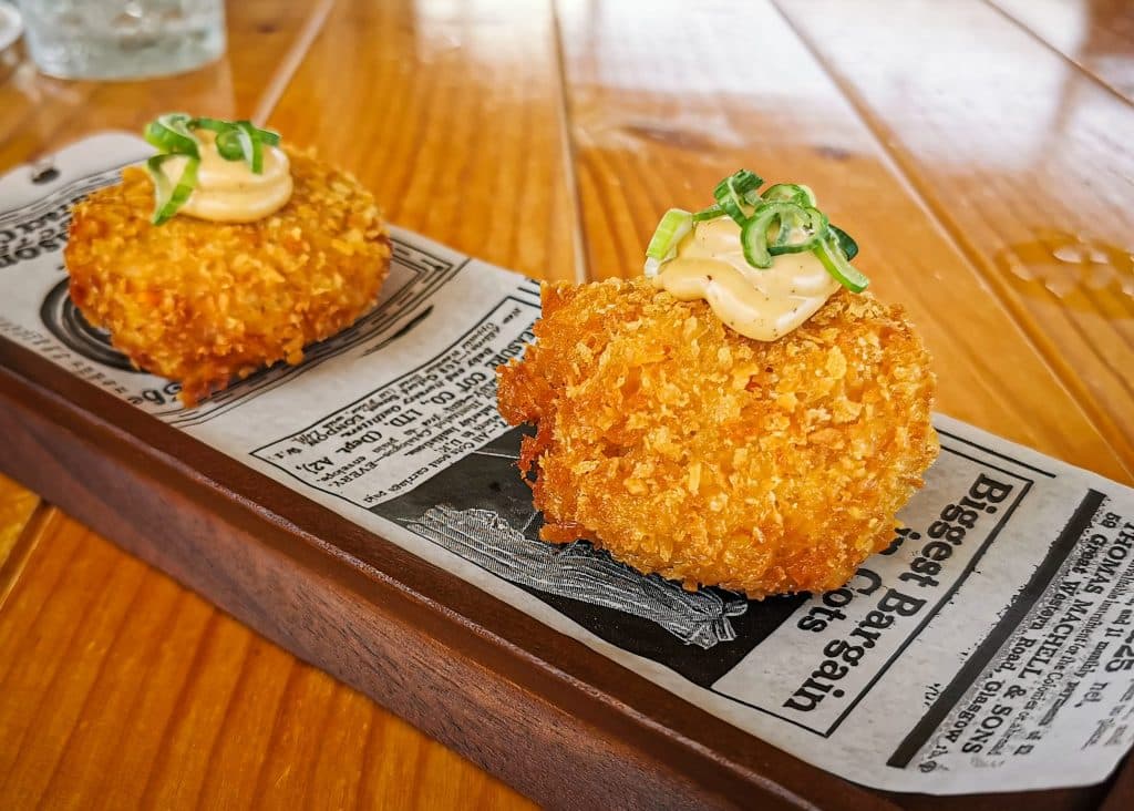 Croquetón japonés de calabaza y choco. Nakai 2.0. Fotografía: Ramón Pérez Niz.