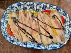 Sardinas marinadas de El Pichón, Bar La Piscina de Punta Mujeres. 