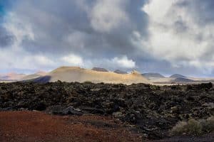 Volcán del Cuervo, inicio de las erupciones de Timanfaya del Siglo XVIII en Lanzarote. Fotografía: Ramón Pérez Niz. 