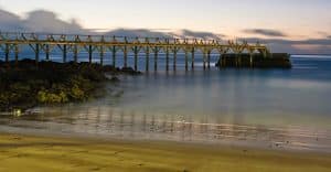 Playa de La Garita al amanecer. Fotografía: Ramón Pérez Niz. 