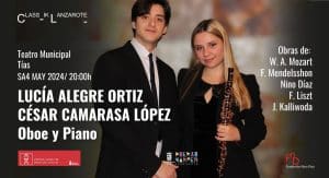 Concierto de oboe y piano en Tías.