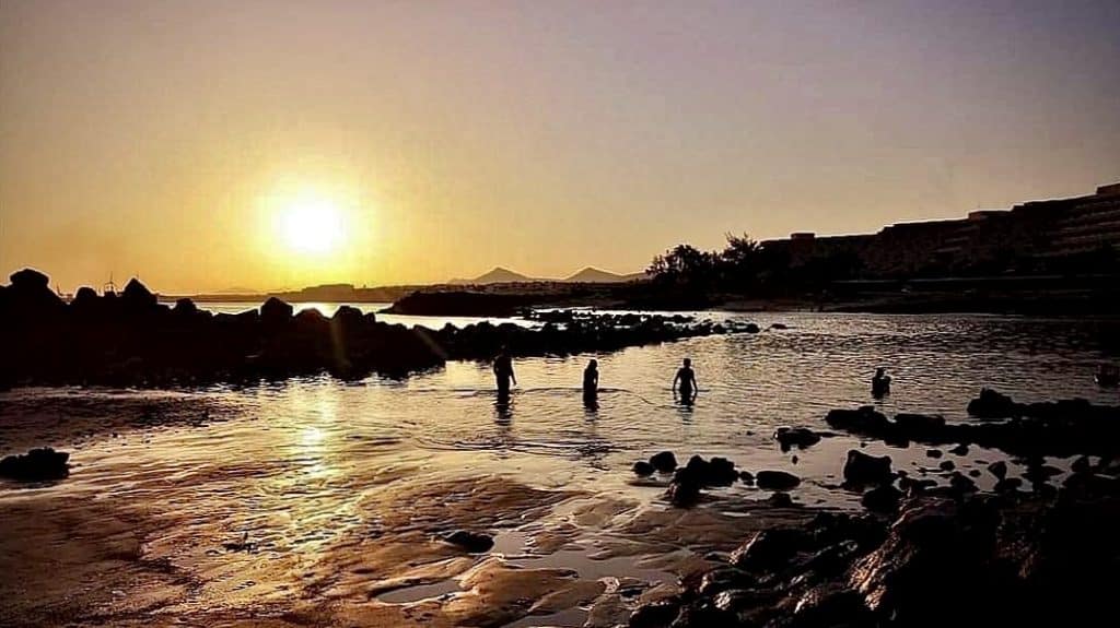 Atardecer desde la Playa de El Jablillo de Costa Teguise.