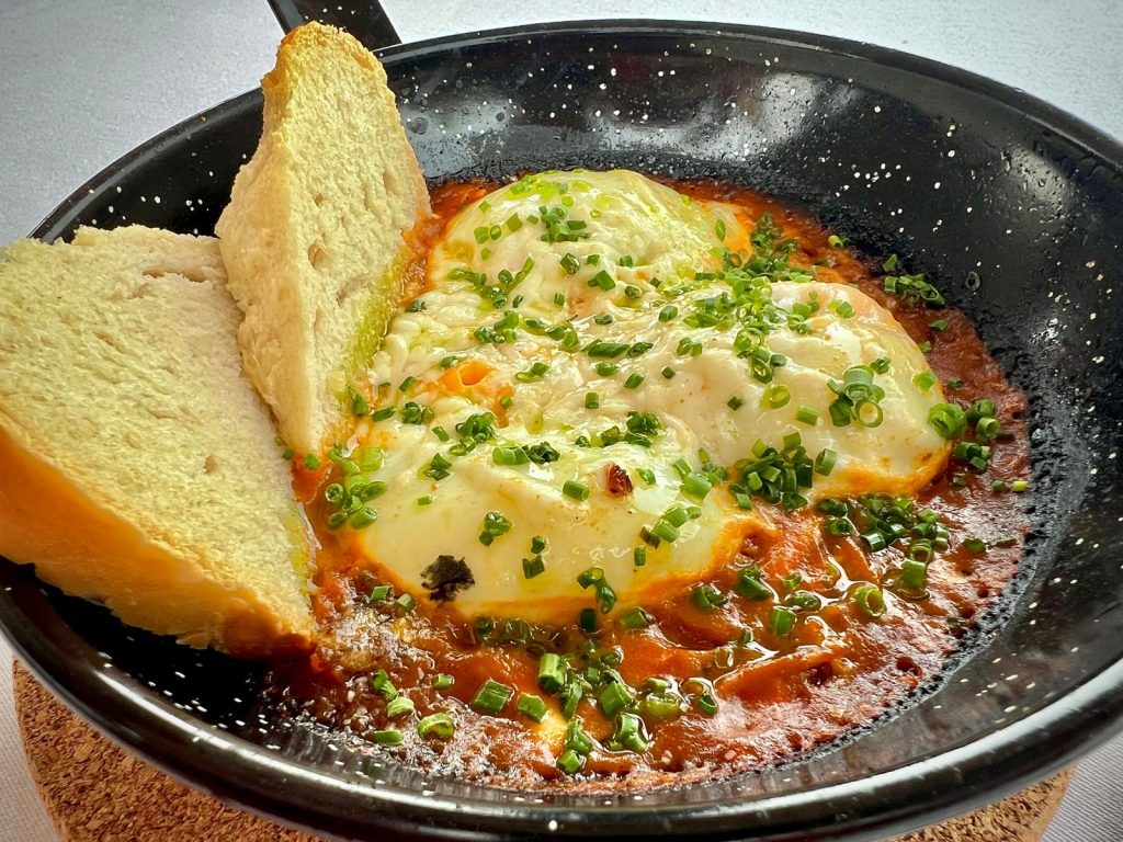 Huevos a la brasa.