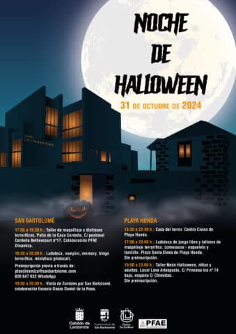 Programación Halloween San Bartolomé y Playa Honda 2024