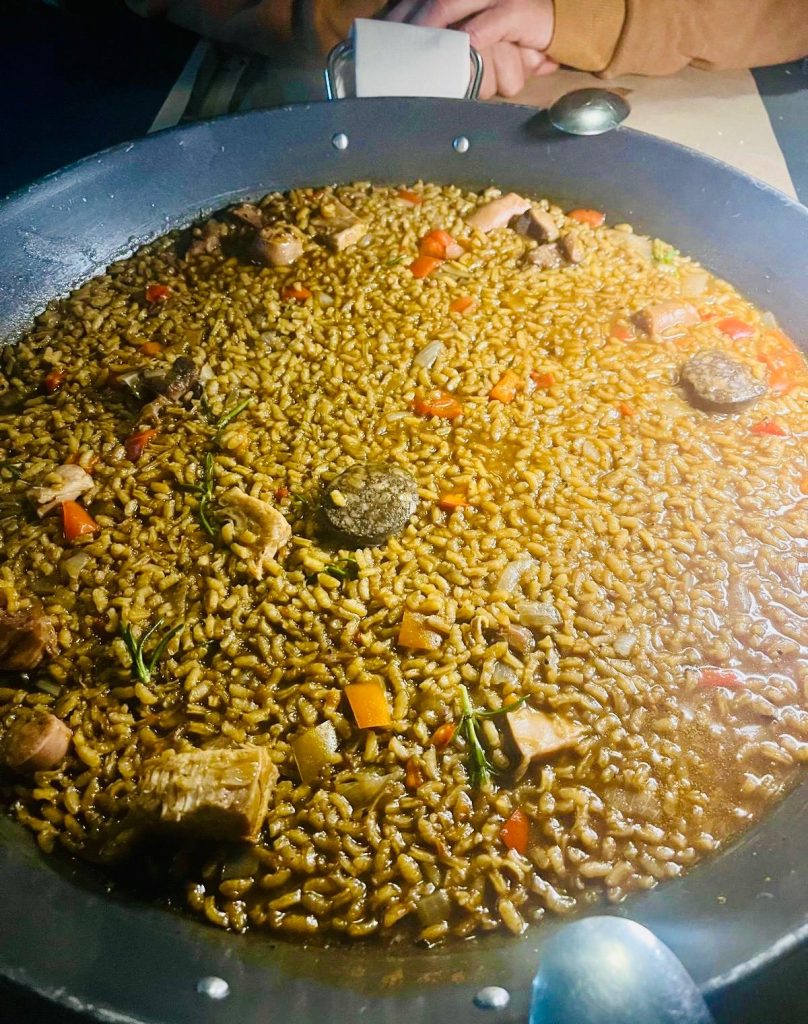 Arroz Montañés del Restaurante El Duende del Fuego de Los Llanos
