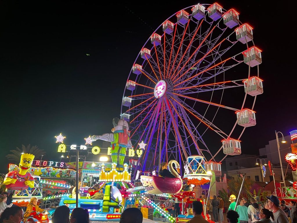 La noria es la principal novedad de la II Feria Navilan de Arrecife. Fotografía: Lanzarote3.com