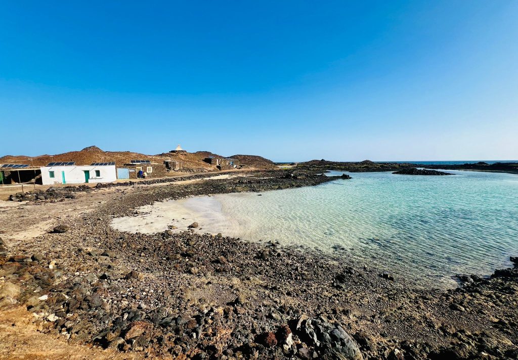 El Caserío El Puertito de Isla de Lobos. Fotografía: Lanzarote3.com