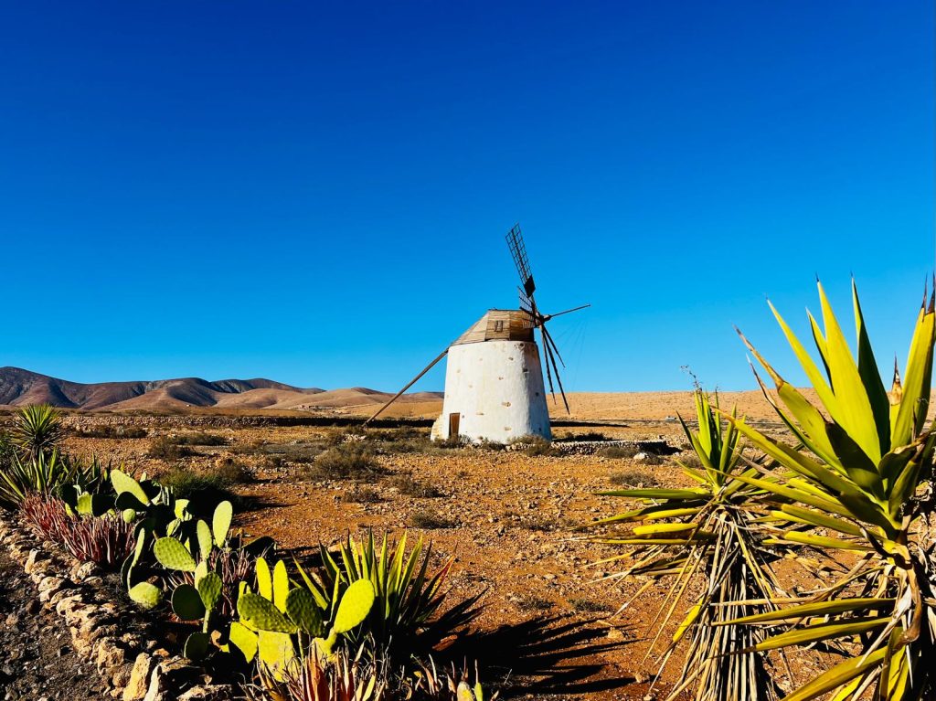 El molino de los Llanos de la Concepción. Fotografía: Lanzarote3.com
