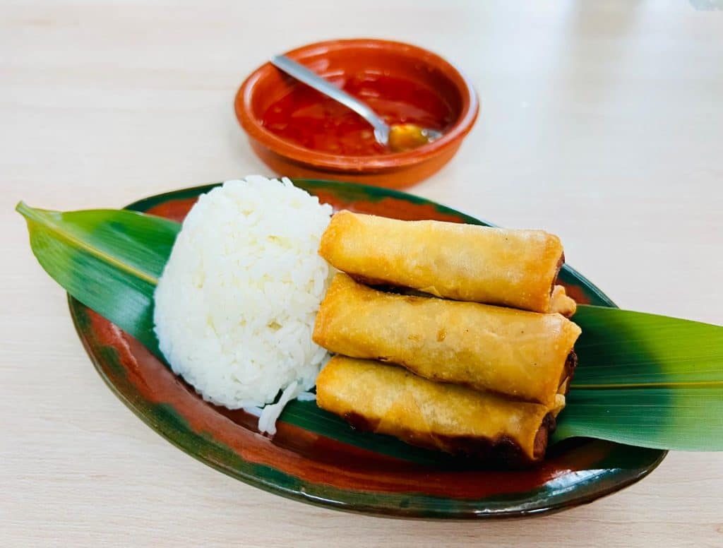Rollitos filipinos del K-Mayan cocina filipina en Playa Honda, Lanzarote