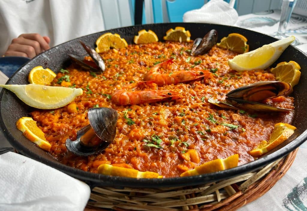Arroz de marisco. Chiringuito de Famara. Fotografía: Lanzarote3.com