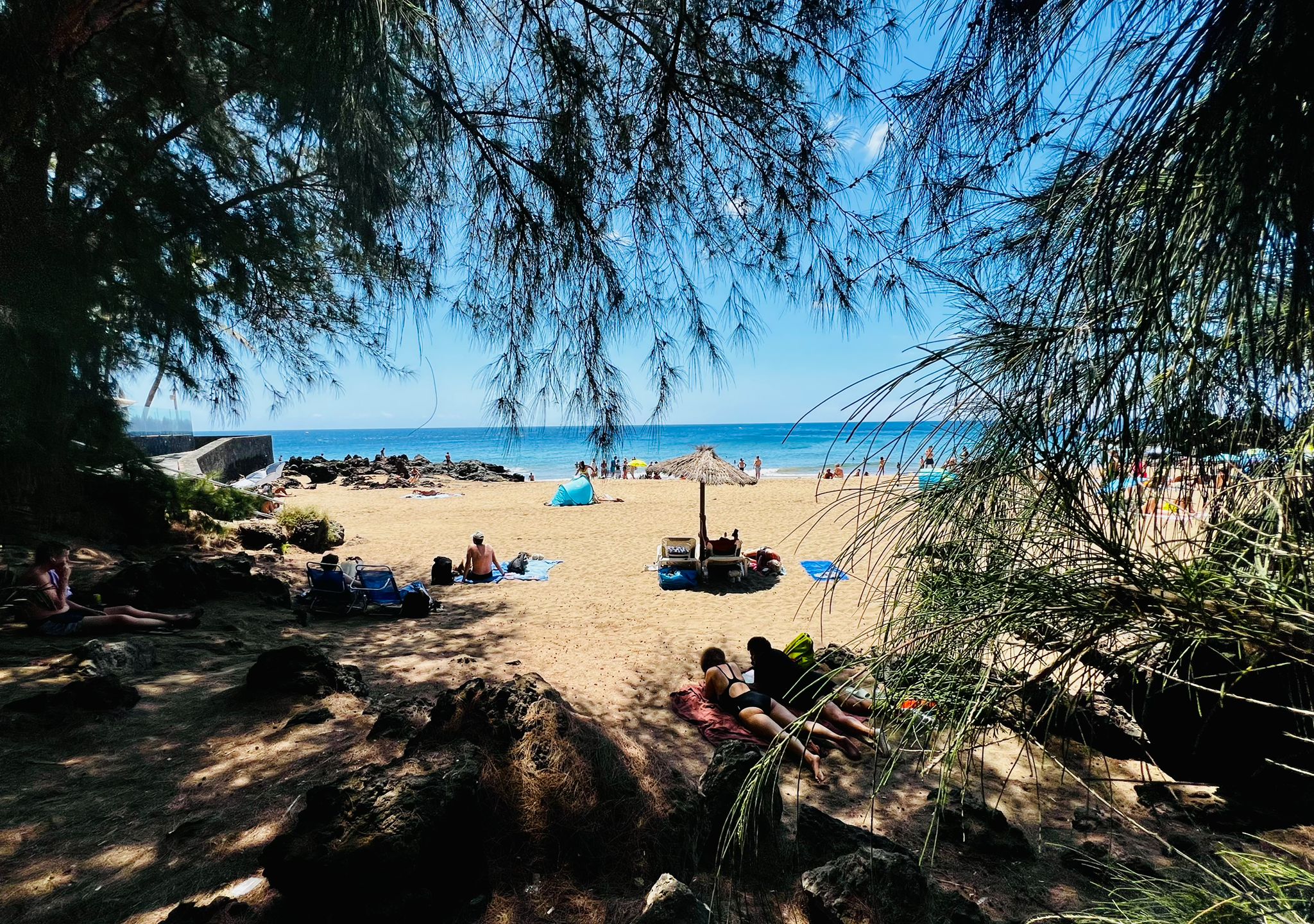 De vuelta a la playa del Hotel Fariones. Fotografía: Lanzarote3.com