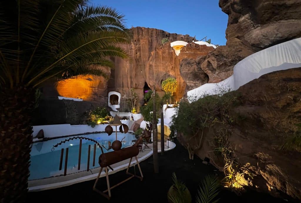 Vista de Lagomar desde la terraza del restaurante. Fotografía: Lanzarote3.com