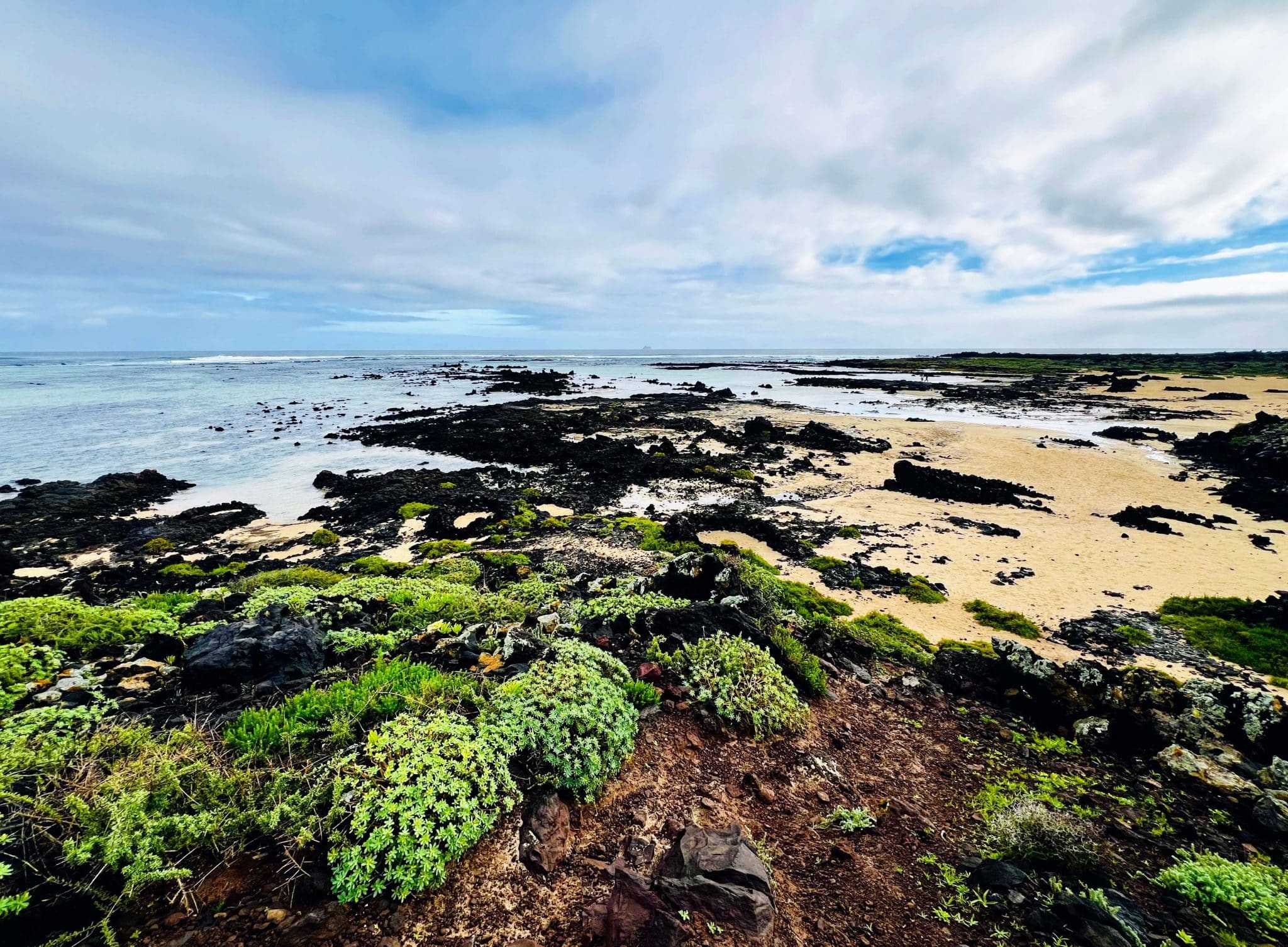 Bautizo en el Caletón Blanco: regreso a las charcas del jable y la lava